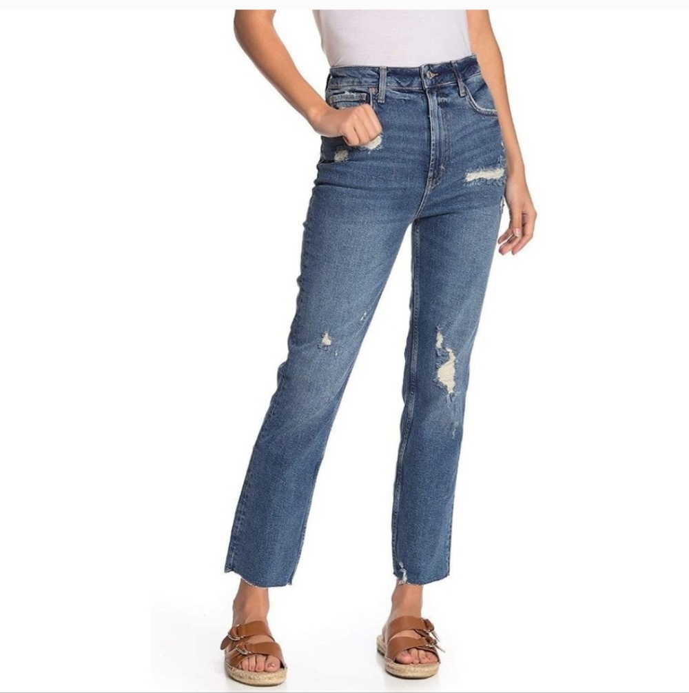 1HR SALE Free People | We The Free Distressed Straight Jeans